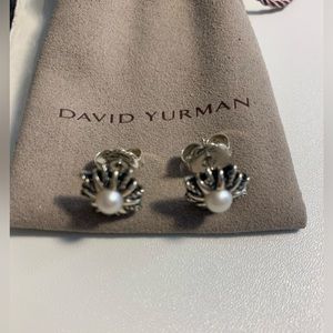 David Yurman Starburst pearl earrings